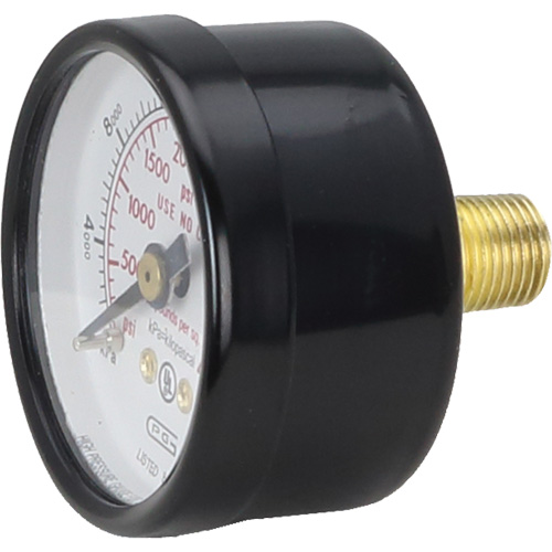 Pressure Gauges, 1-1/2" , 0 - 4000 psi, Back Mount, Analogue Auto Electric Service Ltd.