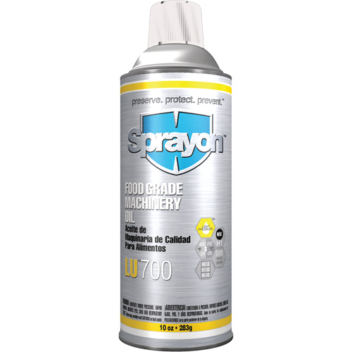 Huile &agrave; machine de cat&eacute;gorie alimentaire LU700, 10 oz, Canette a&eacute;rosol Auto Electric Service Ltd.