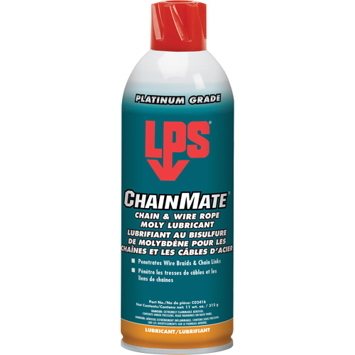 Lubrifiant pour chaînes & c&acirc;bles m&eacute;talliques Chainmate, Canette a&eacute;rosol Auto Electric Service Ltd.