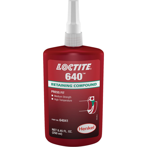 Compos&eacute; de retenue Loctite 640, 250 ml, Bouteille, Vert Auto Electric Service Ltd.