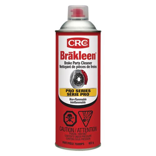 Produit de nettoyage ininflammable pour les freins de s&eacute;rie professionnelle Brakleen, Canette a&eacute;rosol Auto Electric Service Ltd.