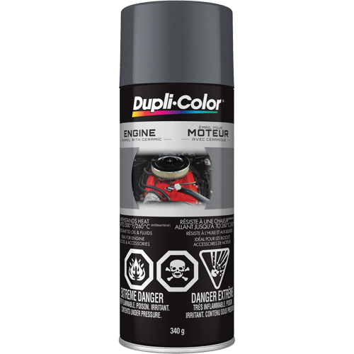 Peinture &agrave; &eacute;mail avec c&eacute;ramique pour moteur, Fonte grise, Tr&egrave;s brillant, 12 oz, Canette a&eacute;rosol Auto Electric Service Ltd.