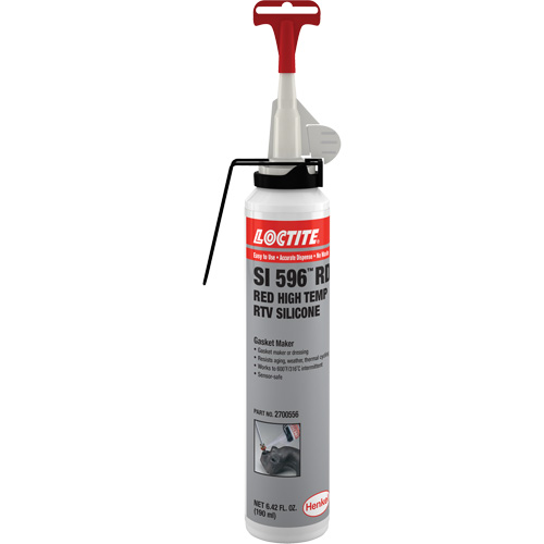 Adh&eacute;sif mastic d'&eacute;tanch&eacute;it&eacute; &agrave; base de silicone r&eacute;sistant aux variations de temp&eacute;rature &eacute;lev&eacute;e Superflex, Canette a&eacute;rosol, Rouge Auto Electric Service Ltd.