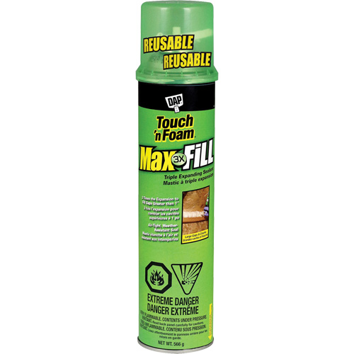 Touch 'n Foam&reg; Max Fill Triple Expanding Sealant, 566 g, Aerosol Can, Cream Auto Electric Service Ltd.