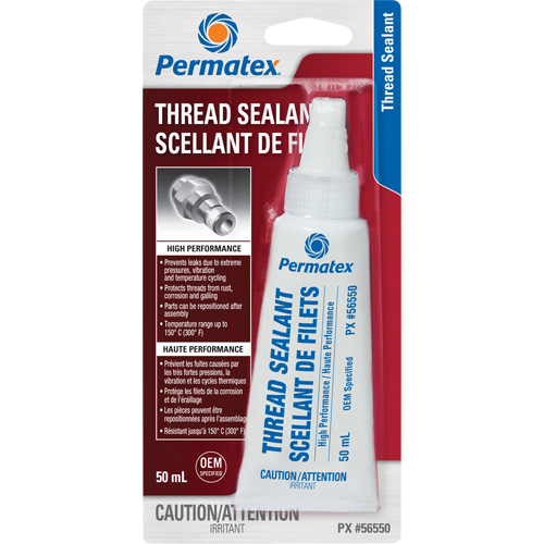 Scellant pour filetage haute performances, Tube, 50 ml, -54° C - 149° C/-65° F - 300° F Auto Electric Service Ltd.