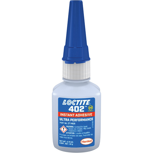 Adh&eacute;sif instantan&eacute; 402, Transparent, Bouteille, 20 g Auto Electric Service Ltd.