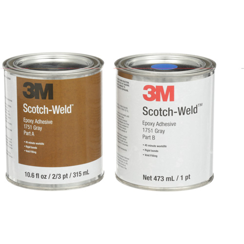Scotch-Weld Adhesive, 16 fl. Oz., Tube, Two-Part, Grey Auto Electric Service Ltd.