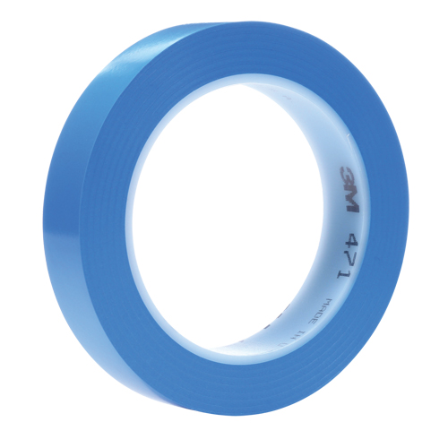 471+ Vinyl Tape, 12 mm (1/2") W x 32.9 m (108') L, 5.3 mils, Blue Auto Electric Service Ltd.
