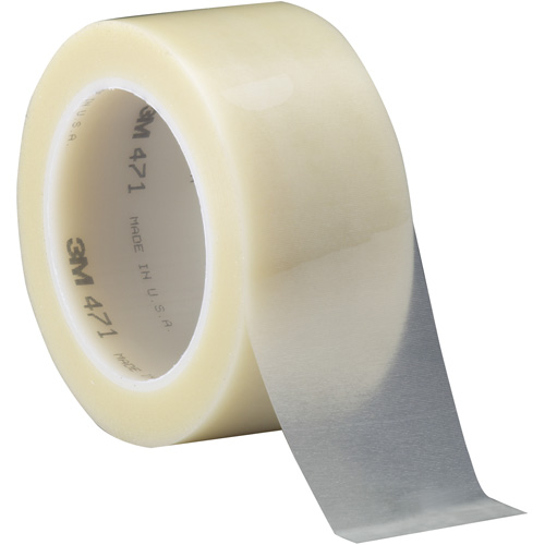 471 Vinyl Tape, 50.8 mm (2") W x 32.9 m (108') L, 5.2 mils, Clear Auto Electric Service Ltd.