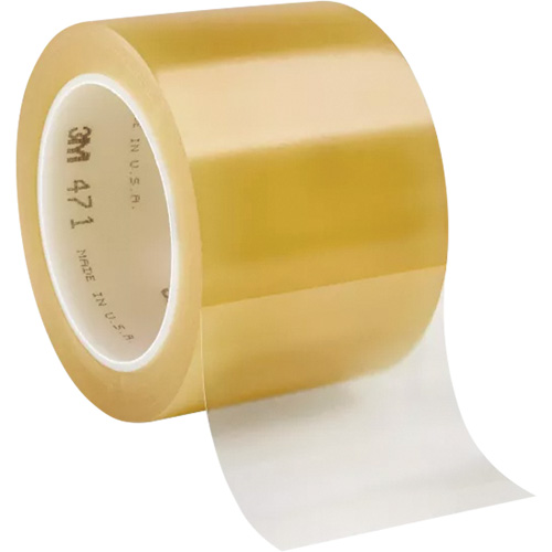 Ruban en vinyle 471, 76,2 mm (3") la x 32,9 m (108') lo, 5,2 mils, Transparent Auto Electric Service Ltd.