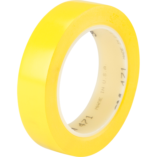Ruban en vinyle 471, 25,4 mm (1") la x 32,9 m (108') lo, 5,3 mils, Jaune Auto Electric Service Ltd.