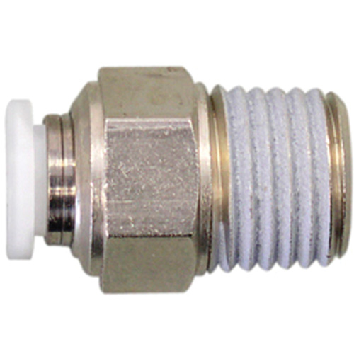 Straight Threaded Connector, 1/4", Brass, NPT Thread Auto Electric Service Ltd.