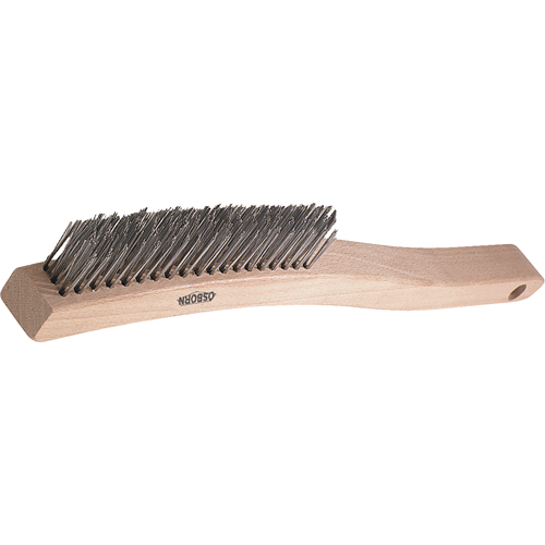 Brosses de grattage &agrave; manche long, garnissage en V, Acier, 3 x 19 rangs de fils, Longueur 13-3/4" Auto Electric Service Ltd.