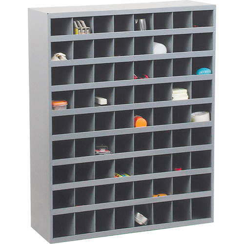 Steel Storage Bin Cabinet, 33-3/4" W x 12" D x 42" H, Grey Auto Electric Service Ltd.