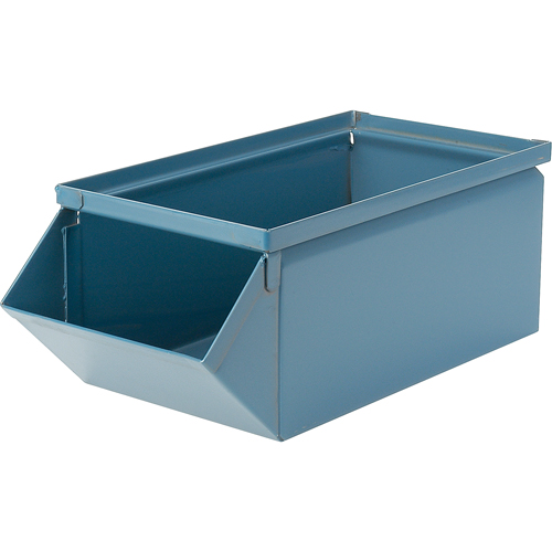 Steel Bin, 100 lbs. Cap., 12" W x 20-1/2" D x 9-1/2" H, Blue Auto Electric Service Ltd.