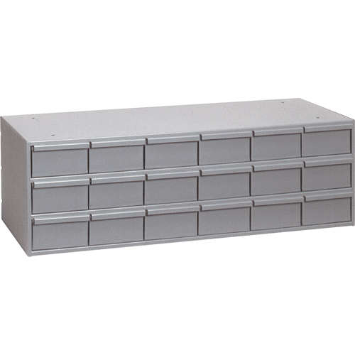 Casiers &agrave; tiroirs industriels, 18 tiroirs, 33-3/4" la x 11-5/8" p x 10-7/8" h, Gris Auto Electric Service Ltd.