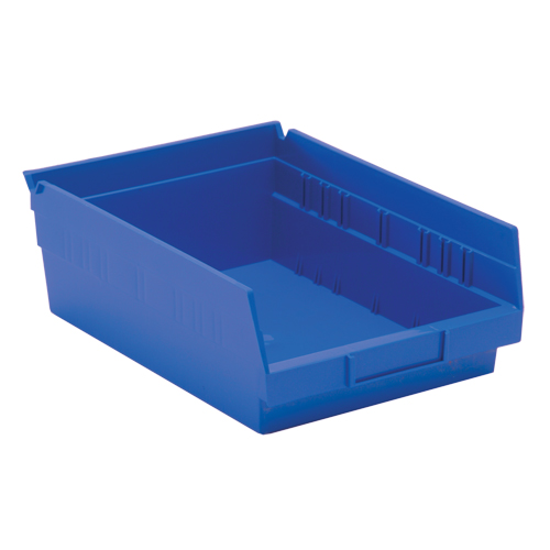 Bacs de rangement pour tablettes, 8-3/8" la x 4" H x 11-5/8" p, Bleu, Capacit&eacute; 30 lb Auto Electric Service Ltd.
