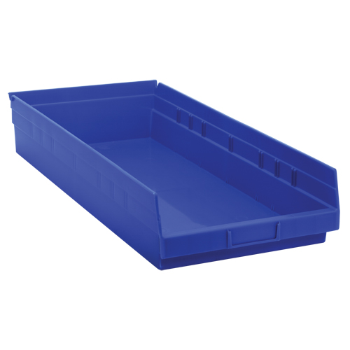 Bacs de rangement pour tablettes, 11-1/8" la x 4" H x 23-5/8" p, Bleu, Capacit&eacute; 50 lb Auto Electric Service Ltd.
