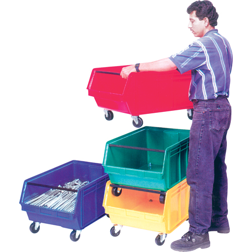 Mobile Giant Stacking Bin, 11-7/8" H x 18-3/8" W x 29" D, 150 lbs. Capacity, Blue Auto Electric Service Ltd.
