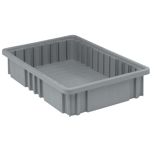 Contenants Divider Box, Plastique, 16,5" la x 10,9" p x 3,5" h, Gris Auto Electric Service Ltd.
