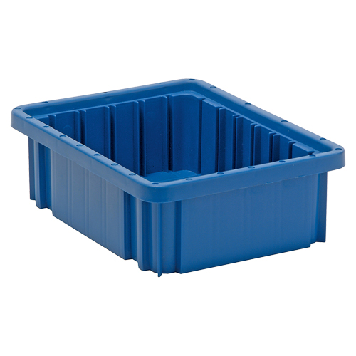 Contenants Divider Box, Plastique, 10,9" la x 8,3" p x 3,5" h, Bleu Auto Electric Service Ltd.