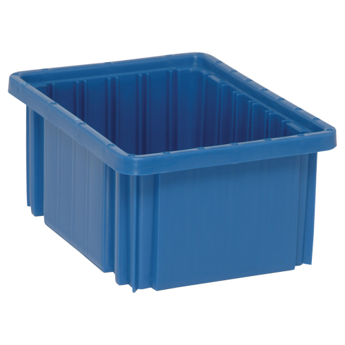 Contenants Divider Box, Plastique, 10,9" la x 8,3" p x 5" h, Bleu Auto Electric Service Ltd.