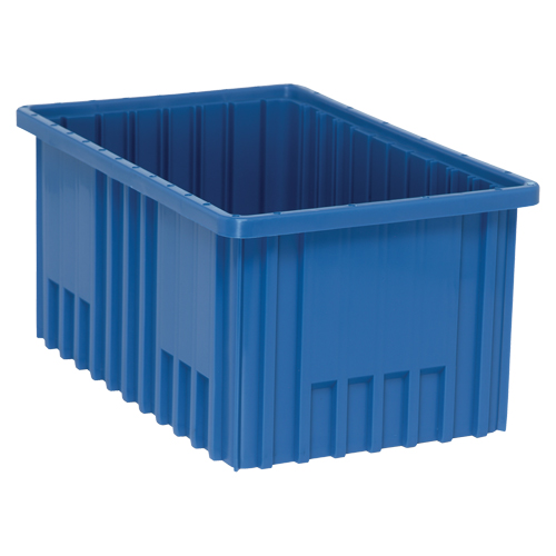 Contenants Divider Box, Plastique, 16,5" la x 10,9" p x 8" h, Bleu Auto Electric Service Ltd.