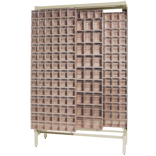 Free-Standing Tip-Out Bins Slider System, 48" W x 18" D x 77" H, 303 Drawers Auto Electric Service Ltd.