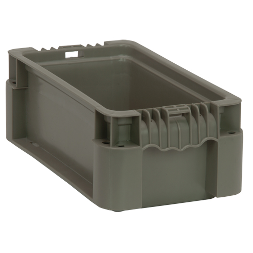 Contenant pliable et empilable, 7" la x 12" p x 5" h, Gris Auto Electric Service Ltd.