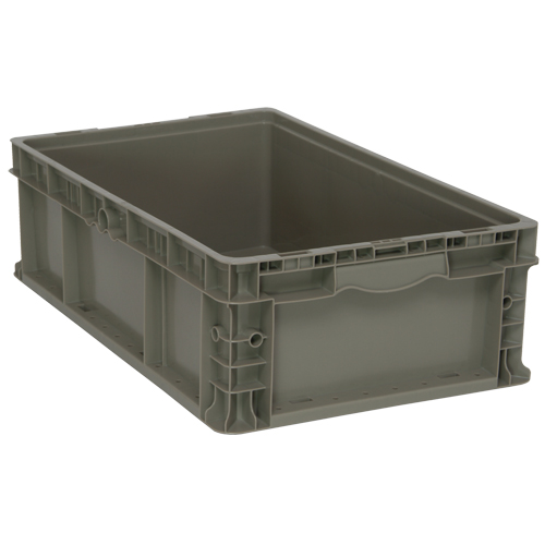 Contenant pliable et empilable, 15" la x 24" p x 7,5" h, Gris Auto Electric Service Ltd.