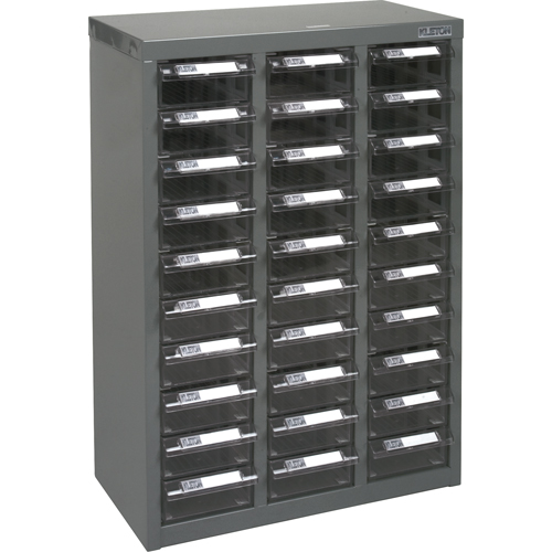 KPC-700 Parts Cabinet, Galvanized Steel, 30 Drawers, 17-1/2" x 8-7/10" x 25-3/10", Grey Auto Electric Service Ltd.