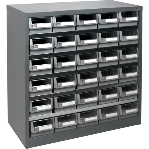 Casier robuste pour pi&egrave;ces KPC-HD, Acier galvanis&eacute;, 30 tiroirs, 34-3/5" x 15-7/10" x 34-3/5", Gris Auto Electric Service Ltd.