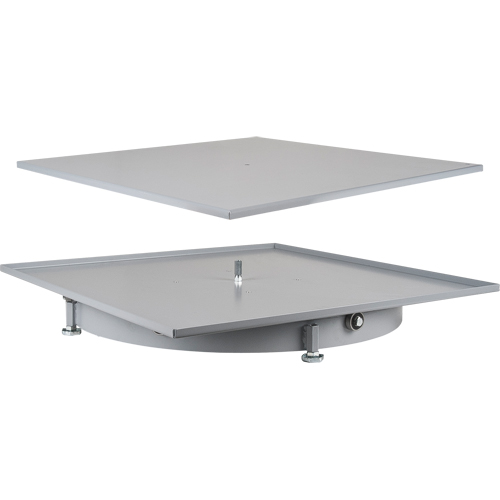 Heavy-Duty Industrial Carousel Drawer Cabinets, Steel, 27-1/2" W x 27-1/2" D x 4" H, Grey Auto Electric Service Ltd.