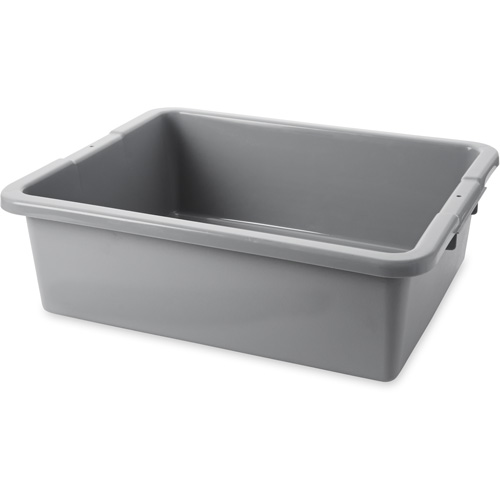 Contenant utilitaire sans compartiments, 7" ha x 21,5" p x 17" lo, Poly&eacute;thyl&egrave;ne, Gris Auto Electric Service Ltd.