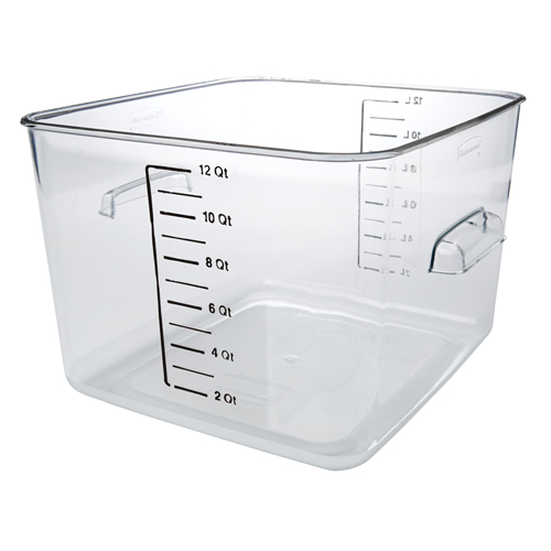 Contenant carr&eacute; &agrave; encombrement r&eacute;duit Rubbermaid, Plastique, Capacit&eacute; de 11,4 L, Transparent Auto Electric Service Ltd.