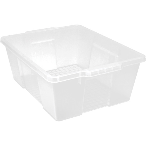 Contenant avec loquets en plastique,  la x 21" p x 7,75" h, Transparent Auto Electric Service Ltd.