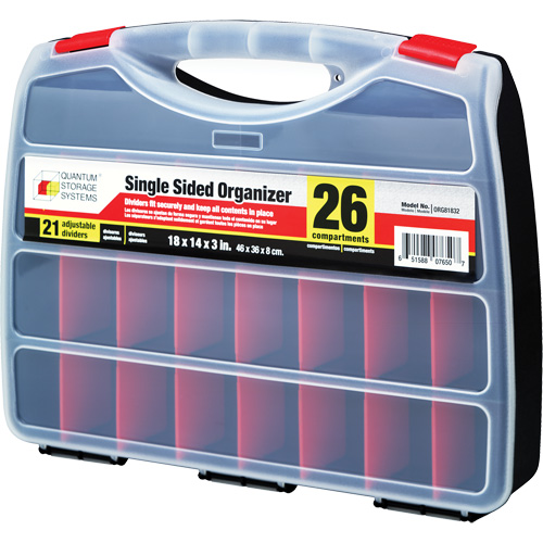 Boîte &agrave; compartiments en plastique, 14" la x 18" p x 3" h, 26 compartiments Auto Electric Service Ltd.