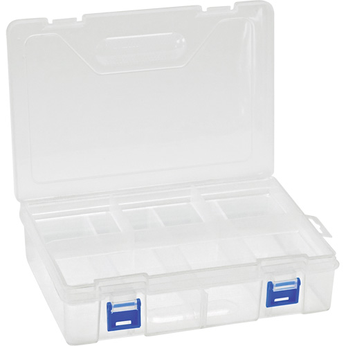 Boîte &agrave; compartiments en plastique, 6,25" la x 9,25" p x 2,2" h, 8 compartiments Auto Electric Service Ltd.