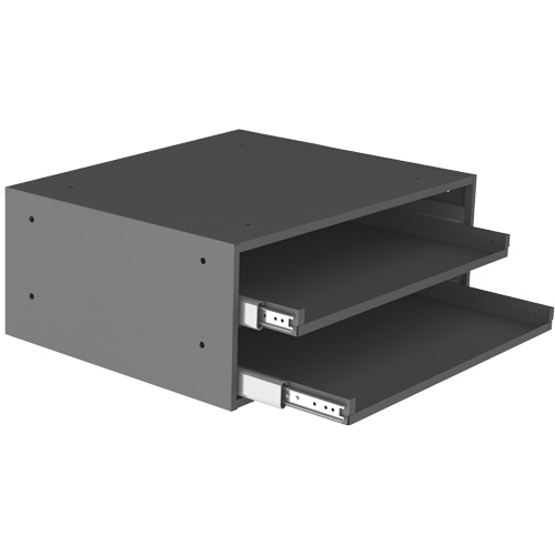 Grande glissi&egrave;re de stockage pour armoire &agrave; compartiments, Acier, 2 compartiments, 20" la x 15-15/16" p, 8-3/16" h, Gris Auto Electric Service Ltd.