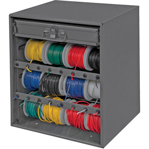 Armoire d'entreposage pour fil et borne, Acier, 1 tiroirs, 15-9/16" x 11-7/8" x 16-3/8", Gris Auto Electric Service Ltd.