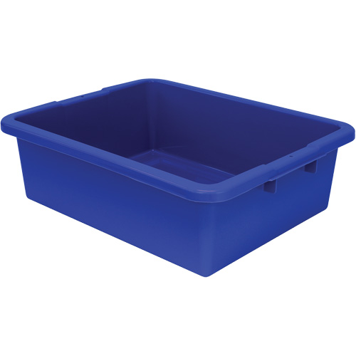 All-Purpose Ribbed-Bottom Storage Tub, 7" H x 17" D x 22" L, Plastic, Blue Auto Electric Service Ltd.