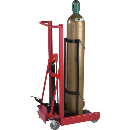 &eacute;l&eacute;vateur hydraulique pour cylindre, Roues Caoutchouc, Base de 12" la x 20" lo, 300 lb Auto Electric Service Ltd.