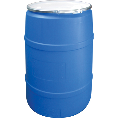 Barils en poly&eacute;thyl&egrave;ne, 55 gal. US (45 gal. imp.), Dessus ouvert, Bleu Auto Electric Service Ltd.