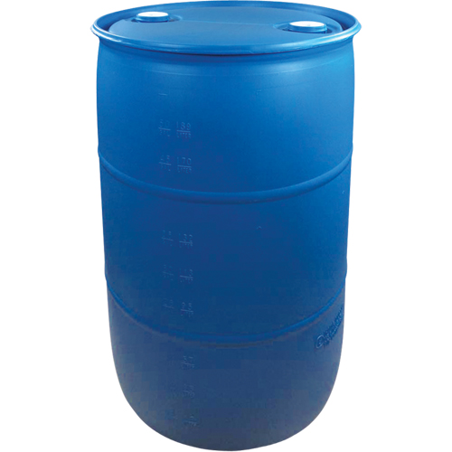 Barils en poly&eacute;thyl&egrave;ne, 55 gal. US (45 gal. imp.), Dessus ferm&eacute;, Bleu Auto Electric Service Ltd.
