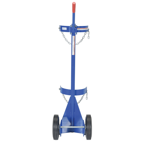 Gas Cylinder Cart, Rubber Wheels, 12" W x 15-1/2" L Base, 500 lbs. Auto Electric Service Ltd.