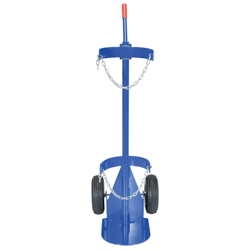 Gas Cylinder Cart, Pneumatic Wheels, 12" W x 15-1/2" L Base, 500 lbs. Auto Electric Service Ltd.