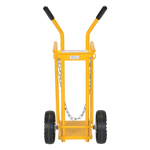 Gas Cylinder Cart, Mold-on Rubber Wheels, 9-13/16" W x 16" L Base, 150 lbs. Auto Electric Service Ltd.