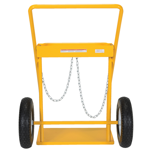 Gas Cylinder Cart, Rubber Wheels, 22" W x 14-1/8" L Base, 250 lbs. Auto Electric Service Ltd.