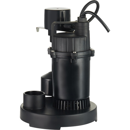 Thermoplastic Submersible Sump Pump, 2560 GPH, 115 V, 4.6 A, 1/3 HP Auto Electric Service Ltd.