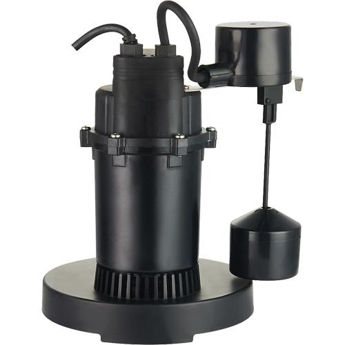 Thermoplastic Submersible Sump Pump, 2560 GPH, 115 V, 4.6 A, 1/3 HP Auto Electric Service Ltd.